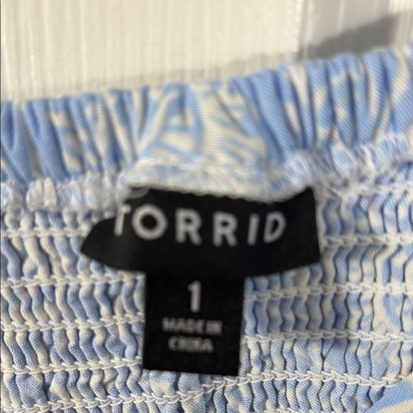 Torrid Light Blue Lace-Up Midi Dress - Picture 3 of 9